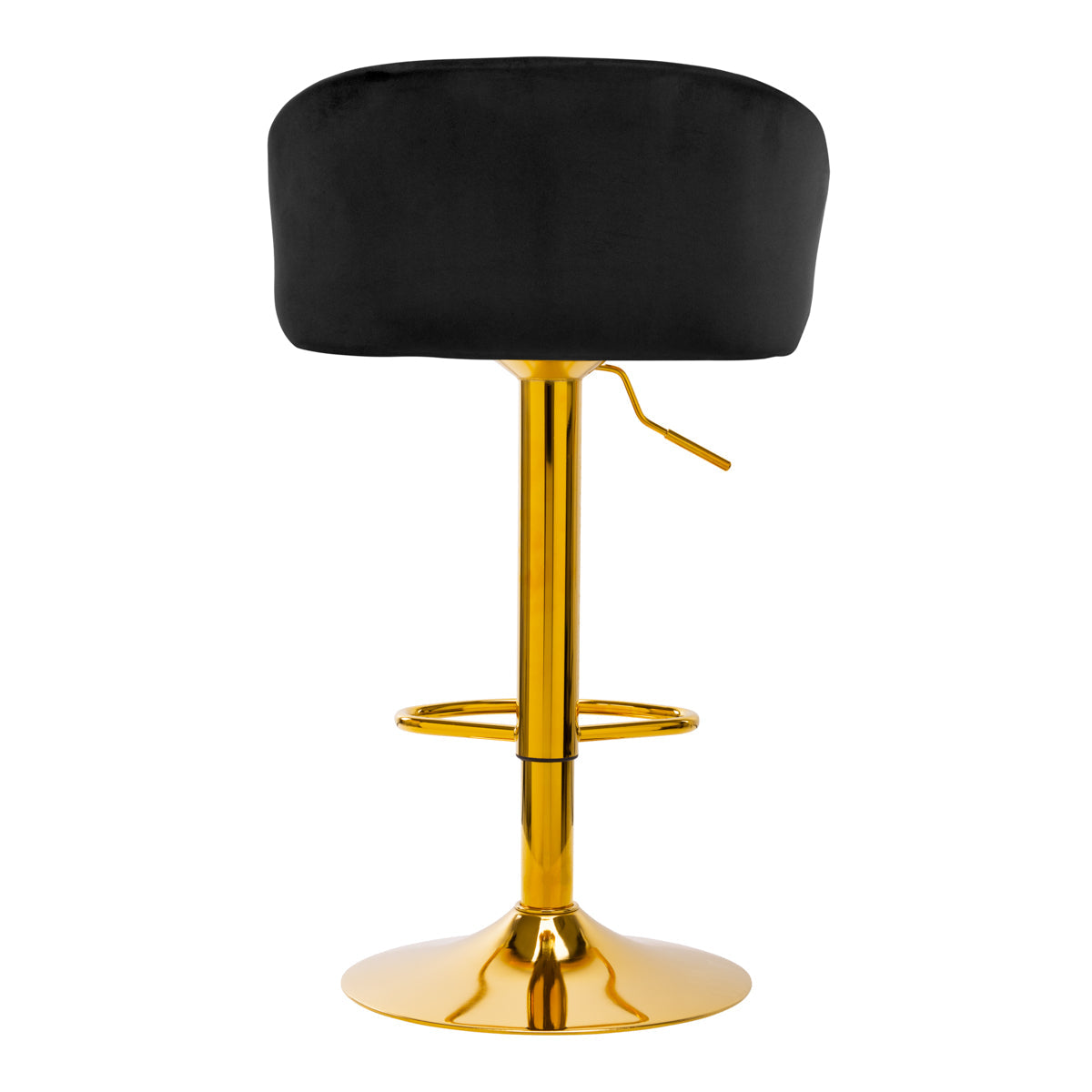 Bar stool QS-B16G VELVET BLACK