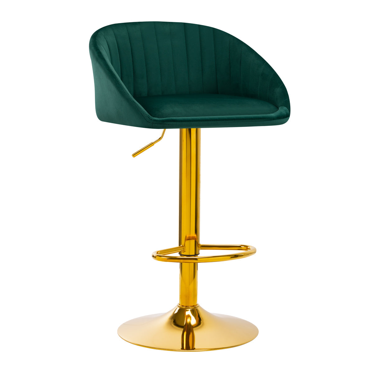 BAR STOOL QS-B16G VELVET GREEN