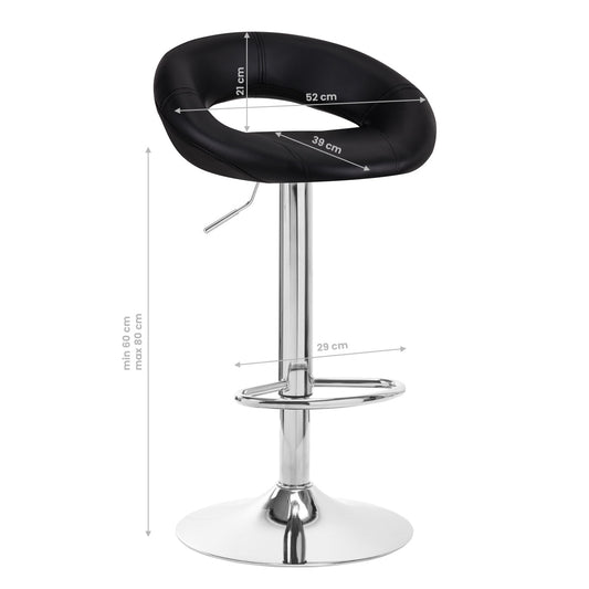 ACTIVESHOP BAR STOOL QS-B10 BLACK