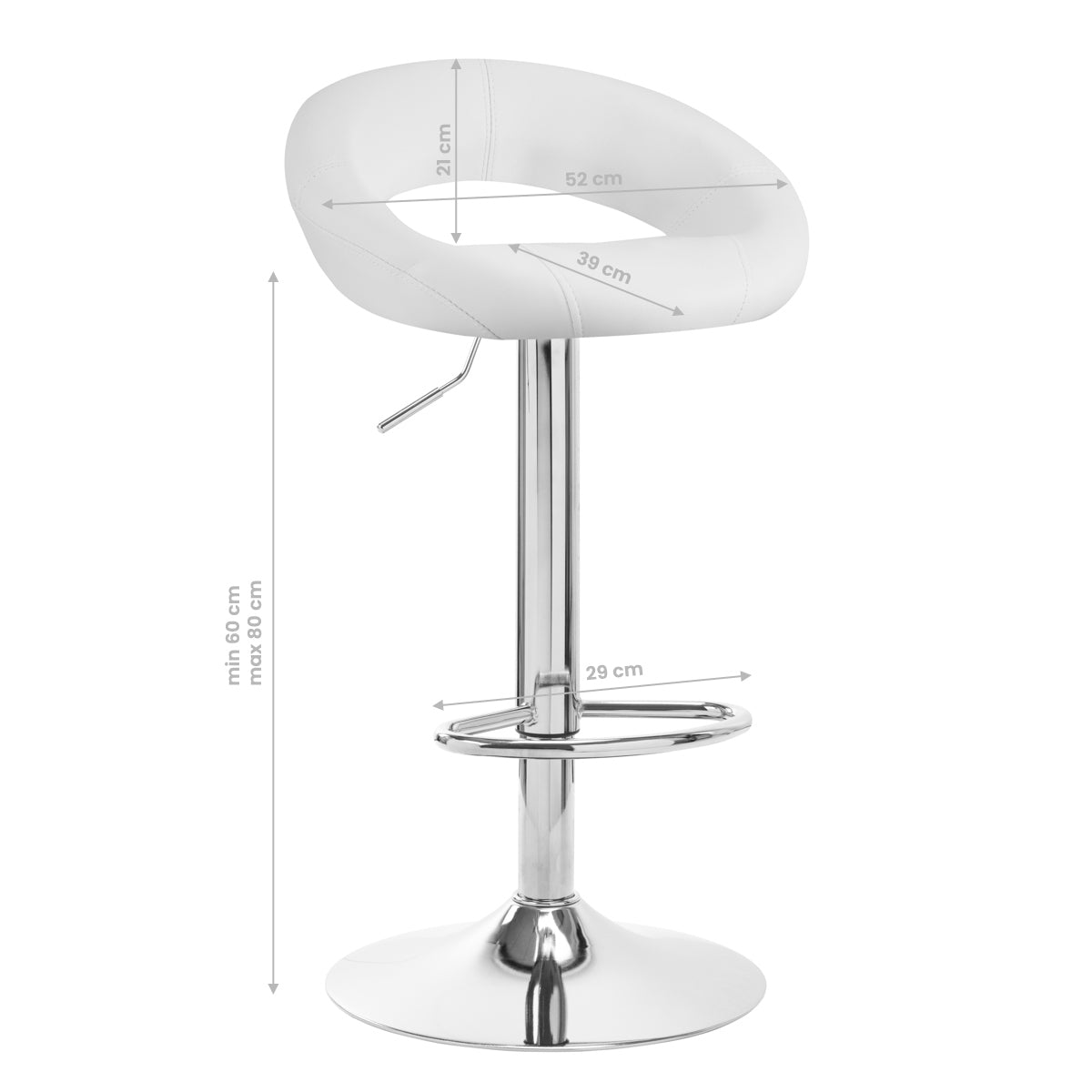 BAR STOOL QS-B10 WHITE