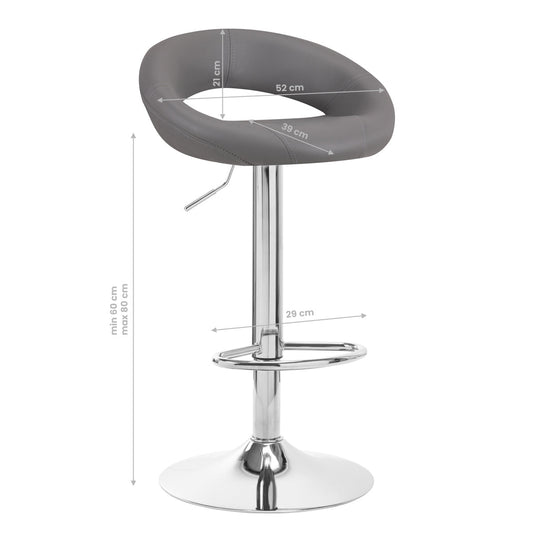 ACTIVESHOP BAR STOOL QS-B10 GRAY