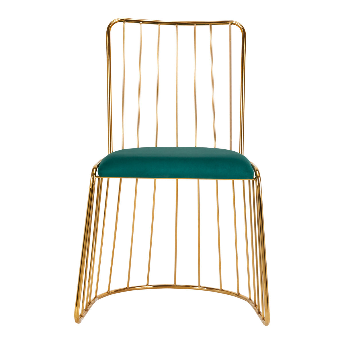 ACTIVESHOP CHAIR VELVET QS-M00 GOLD GREEN