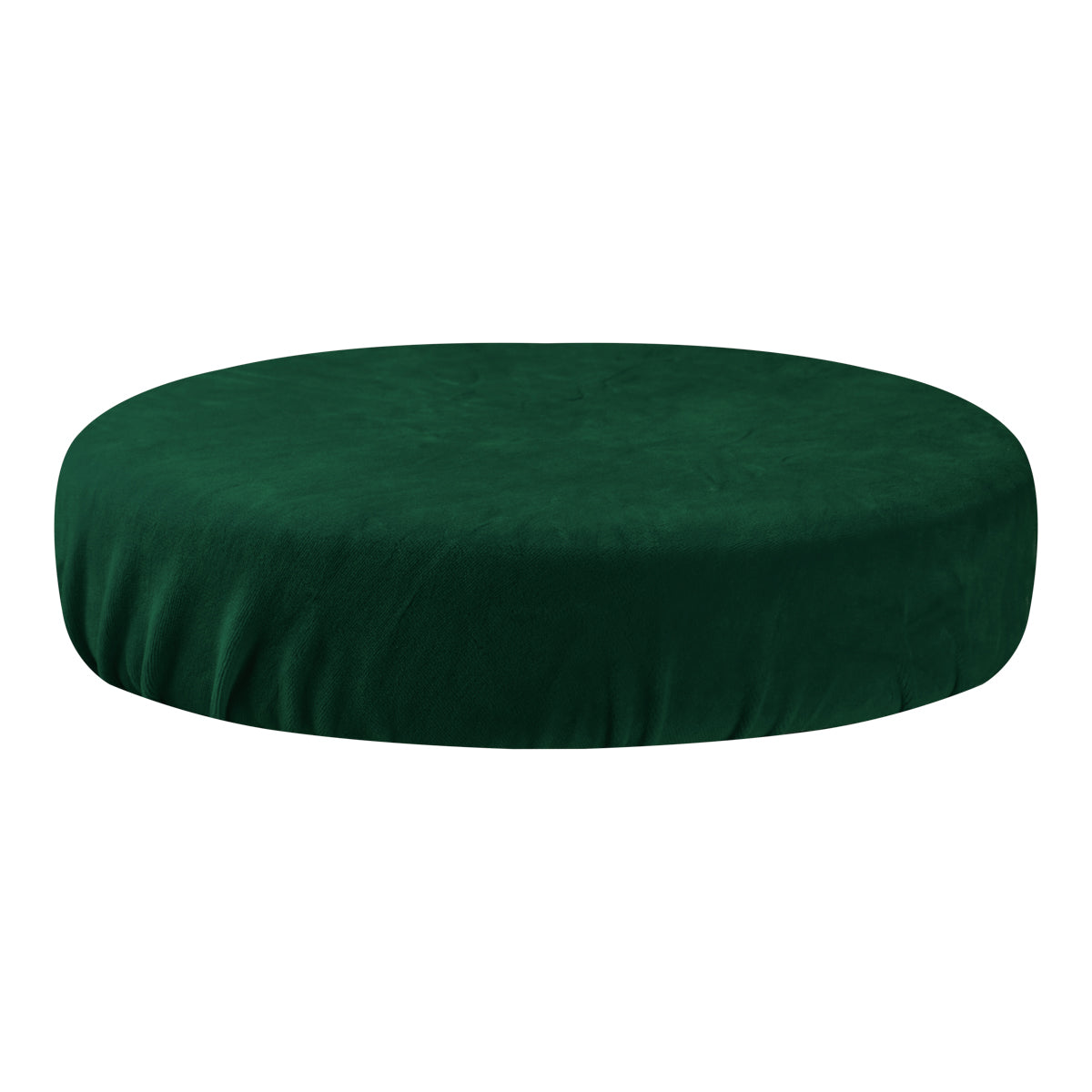 Beauty Stool Elastic Cover 35-40cm Velour Bottle Green