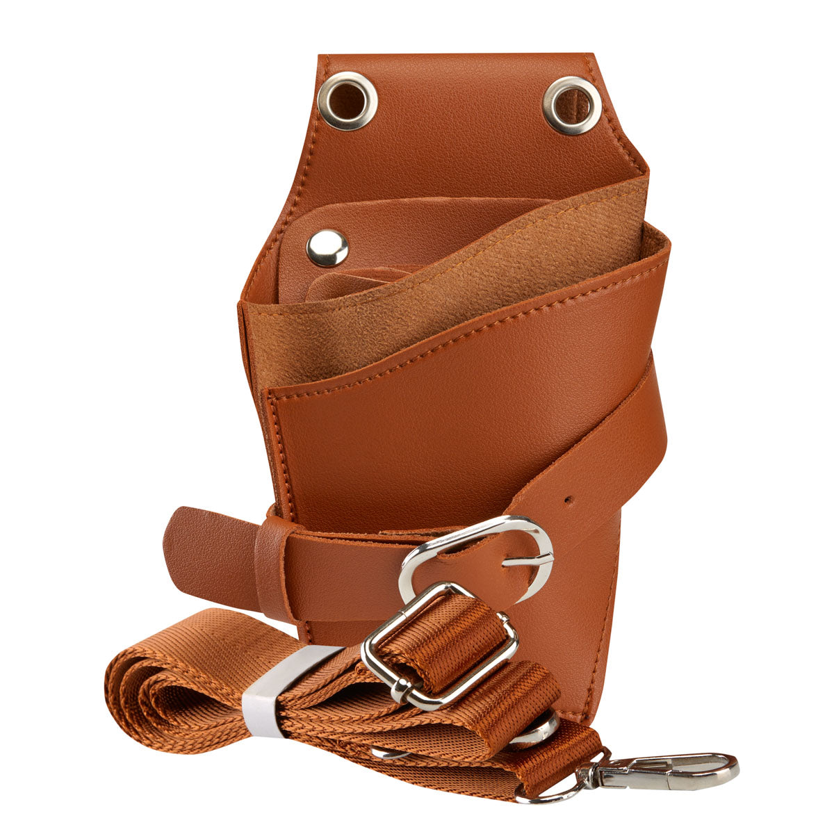 ACTIVESHOP HOLSTER BELT FOR HAIR SCISSORS T11 BROWN