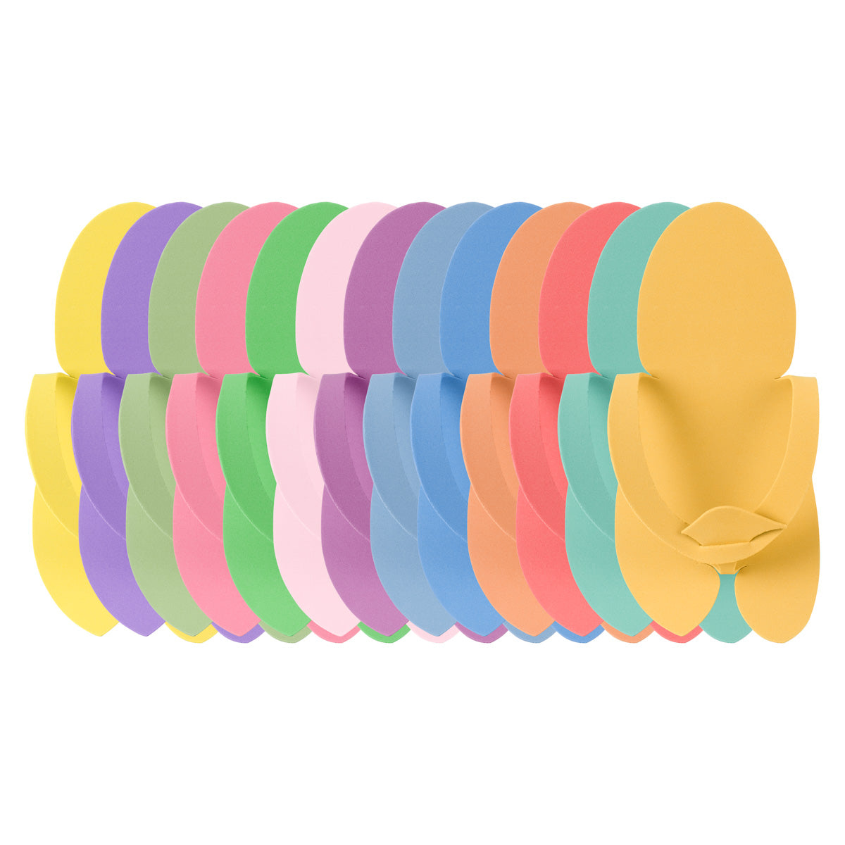 ACTIVESHOP FOAM SEPARATORS 20PCS. 10 PAIRS COLOR MIX