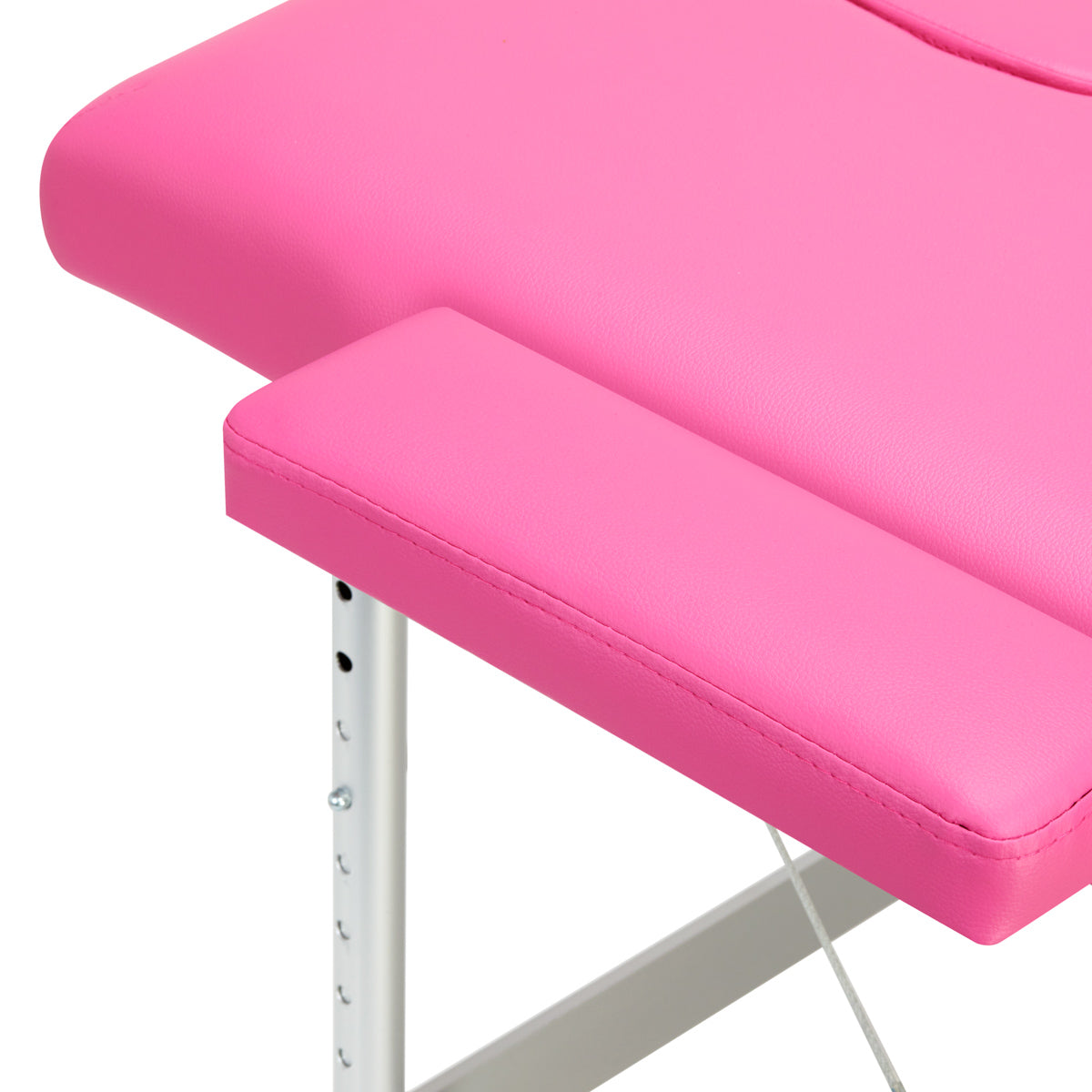 Folding massage table aluminum Activ Fizjo comfort 2 segment pink