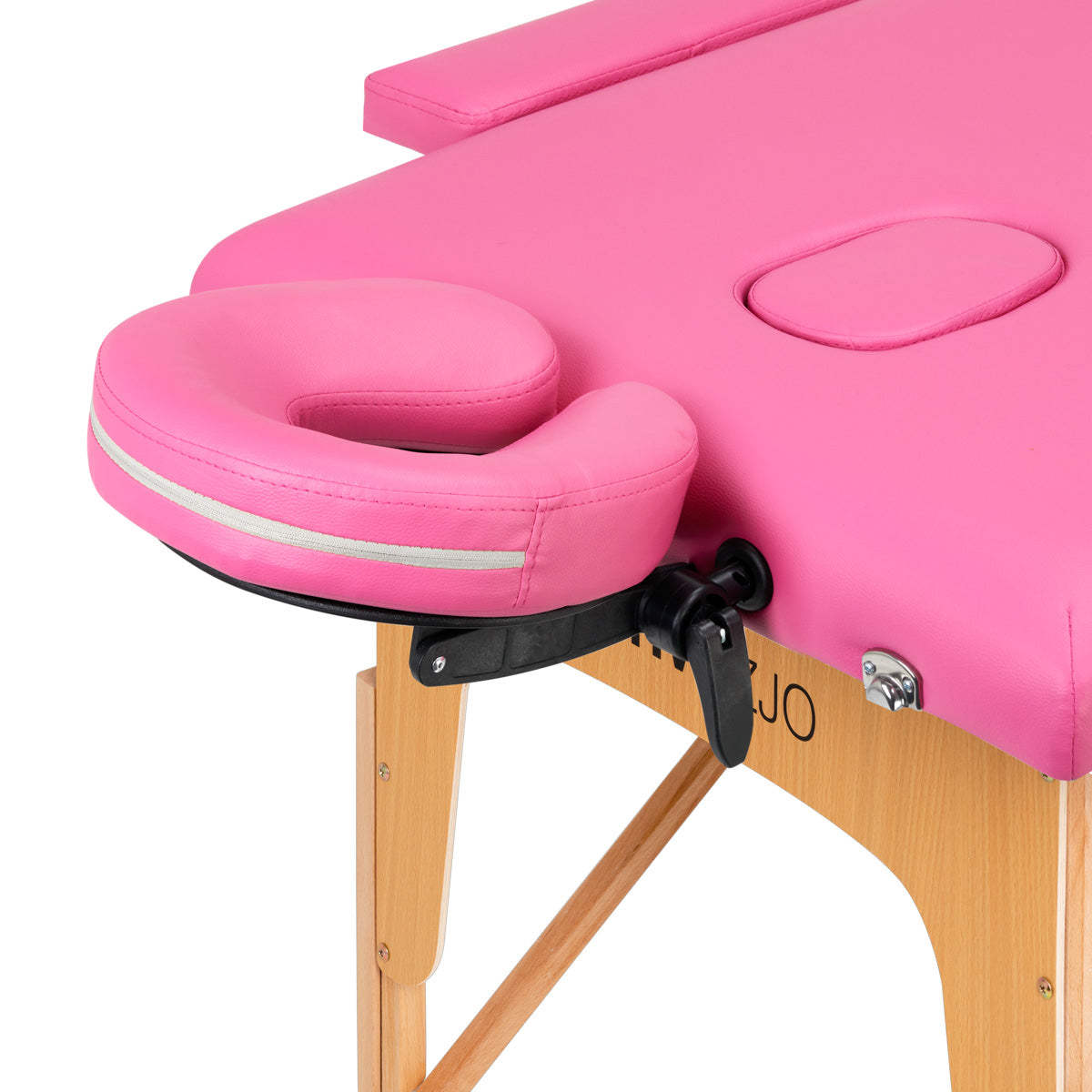 Folding massage table wooden Activ Fizjo comfort 2 segment pink