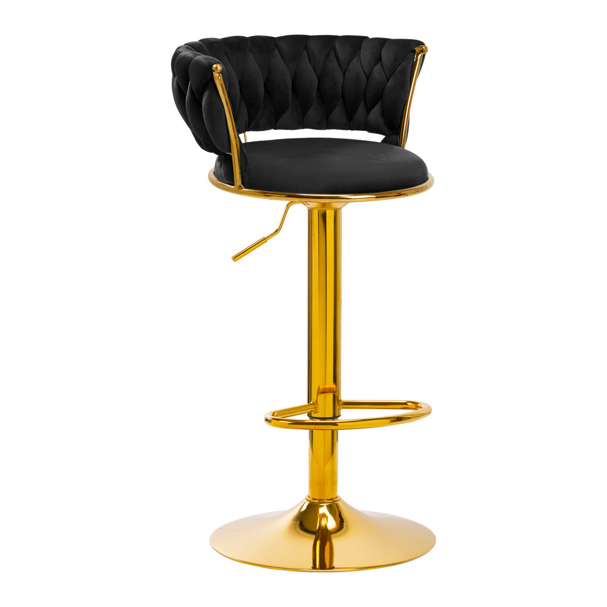 4Rico Bar Hocker QS-B313A Black Velvet