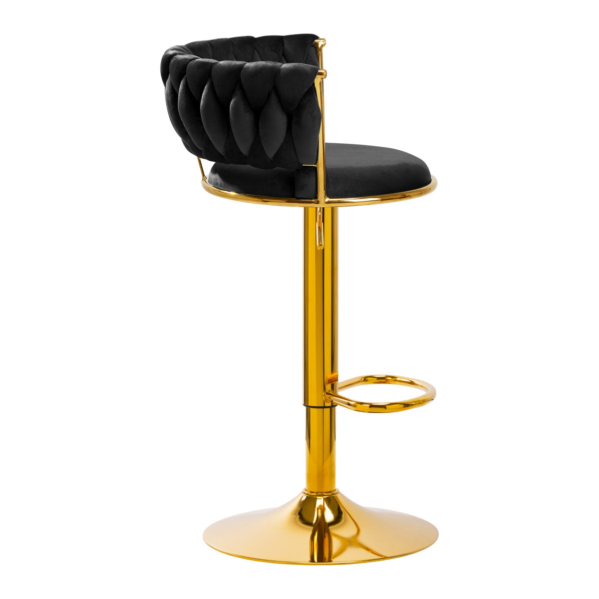 4Rico Bar Hocker QS-B313A Black Velvet