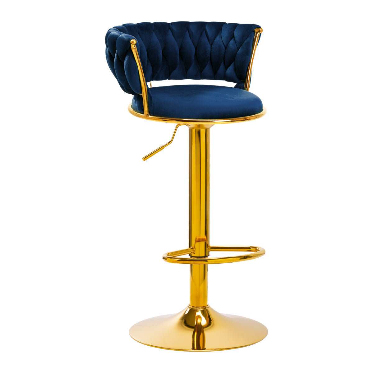 4Rico Bar Hocker QS-B313a navy velvet