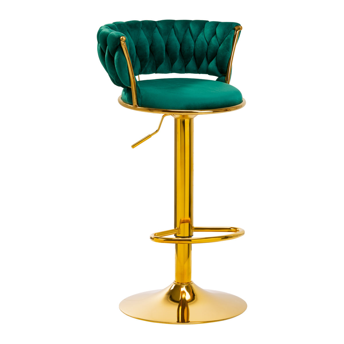 4Rico Bar Hocker QS-B313a green velvet