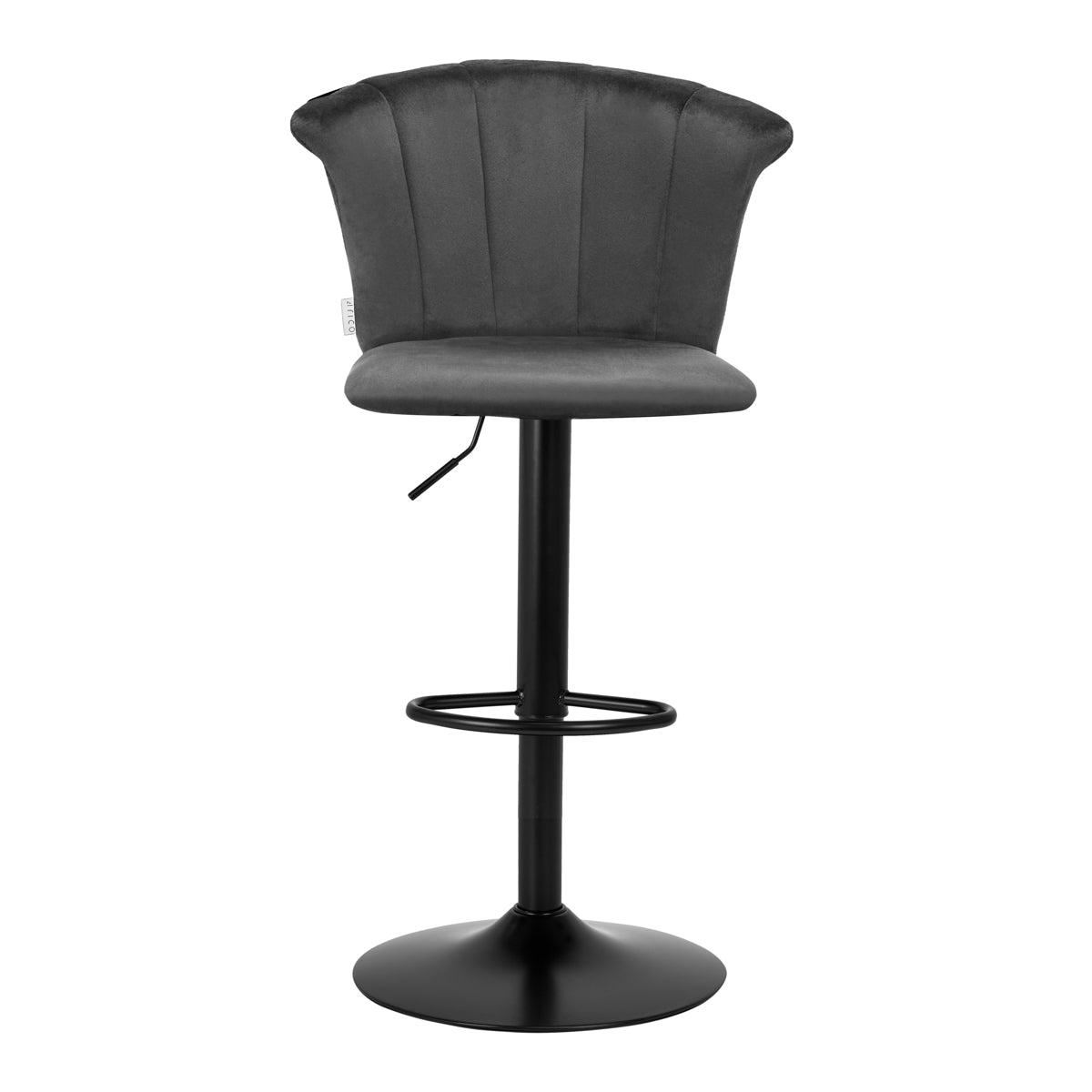 4Rico Bar Hocker QS-B801 gray velvet