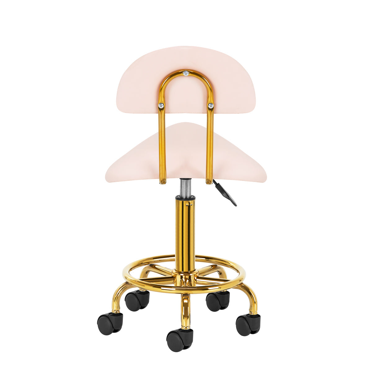 ActiveShop Cosmetic Stool 6001G Pink & Gold