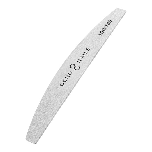 Ocho Nails Half-Moon Slim Nail File 100/180 10pcs