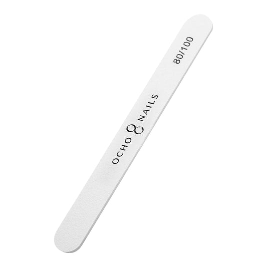 Ocho Nails Straight Nail File 80/100 10pcs