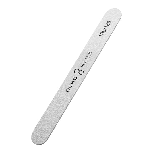 Ocho Nails Straight Slim Nail File 100/180 10pcs