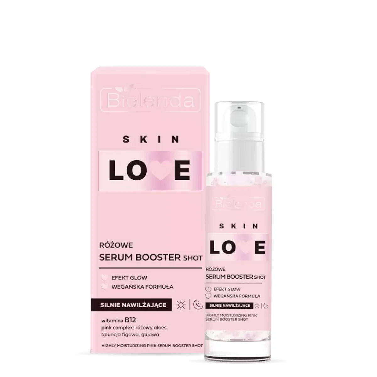 Bielenda Skin Love Stronly Moisturizing Pink Booster Serum Shot