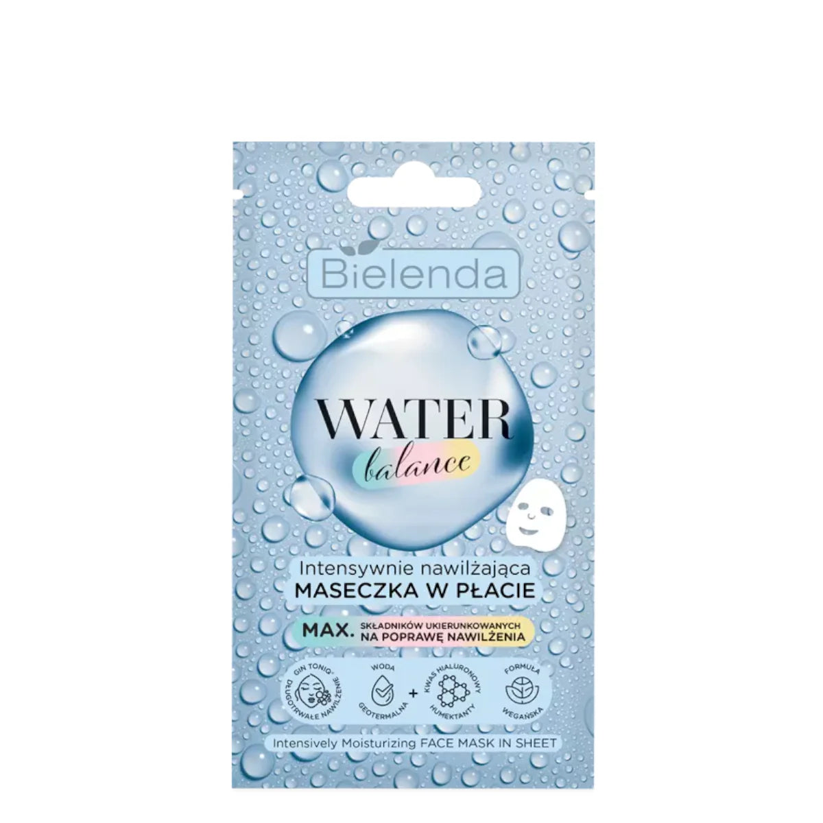 Bielenda Water Balance Intensely Moisturizing Face Sheet Mask