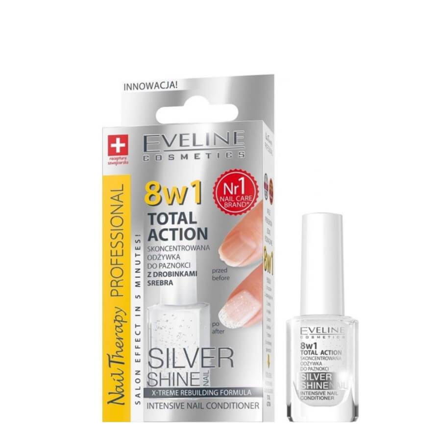 Eveline 8in1 Total Action Silver Shine Nail Conditioner